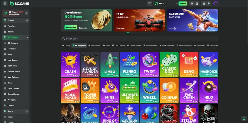 BC.Game Casino Mobile - Experiência no Celular para Jogadores do Brasil